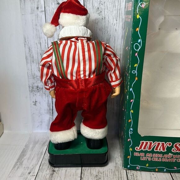 Vintage 90s 1999 Jivin Santa in Original Box 13” Battery Operated Christmas - Picture 4 of 9